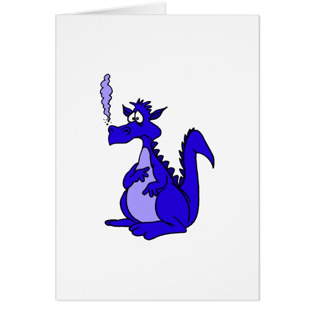 Blauer Drache mit Rauch (Vorne)