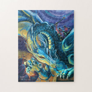 Blauer Drache-Reiter