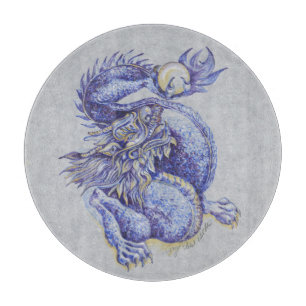 Blauer Drache Schneidebrett