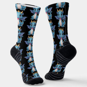 blauer Drache Socken