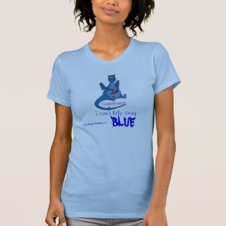 Blauer Drache-T - Shirt