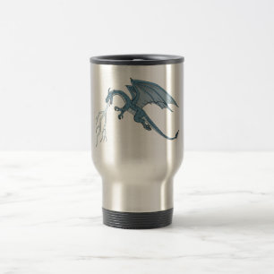 Blauer Drachenspitzel Reisebecher
