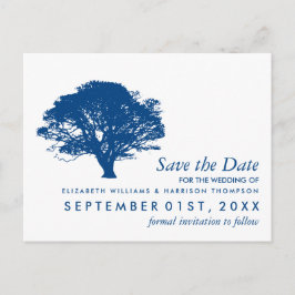 Blauer Eichenbaum, rustikal & minimalistisch Save  Postkarte