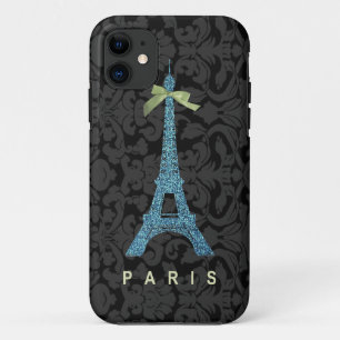Blauer Eiffel-Turm im Imitat-Glitter title_seo2
