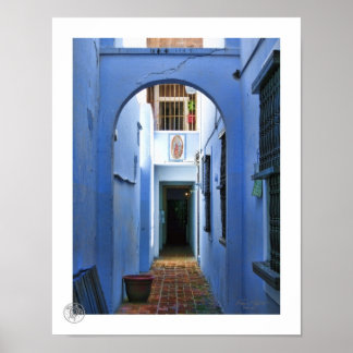 Blauer Eingang Poster