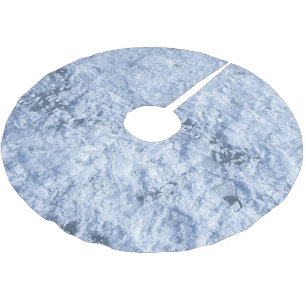 Blauer Eisbaumrock Polyester Weihnachtsbaumdecke