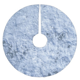 Blauer Eisbaumrock Polyester Weihnachtsbaumdecke