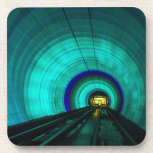 Blauer Eisenbahntunnel, Singapur Getränkeuntersetzer