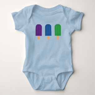 Blauer Eisstiel Baby Strampler