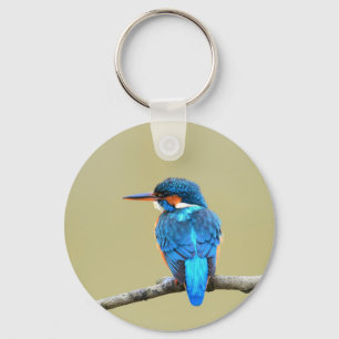 Blauer Eisvogel-Vogel Schlüsselanhänger
