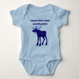 Blauer Elch - Baby Strampler