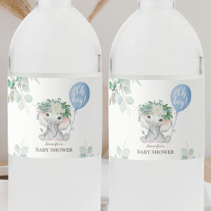 Blauer Elefant Baby Shower Wasser