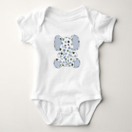 Blauer Elefant Baby Strampler