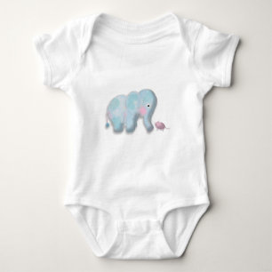 Blauer Elefant durch BabyLaia Baby Strampler