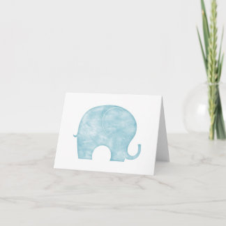 Blauer Elefant Karte