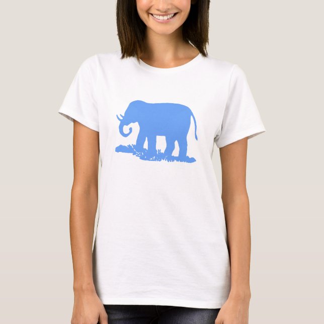 Blauer Elefant T-Shirt (Vorderseite)