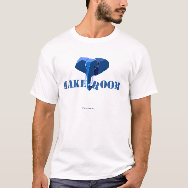 Blauer Elefant T-Shirt (Vorderseite)