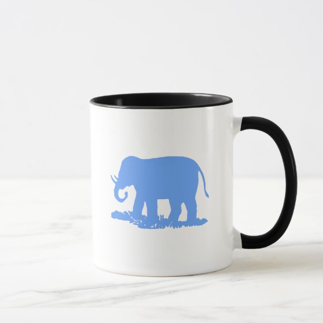 Blauer Elefant Tasse (Rechts)