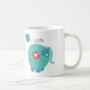 Blauer Elefant-wahre Liebe-Gewohnheits-Tasse Kaffeetasse