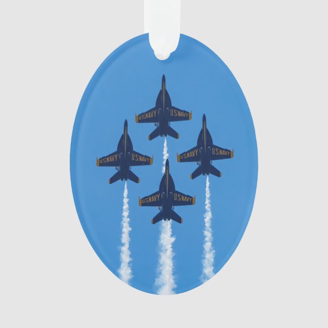 Blauer Engel Akrylic Ornament (Vorderseite)