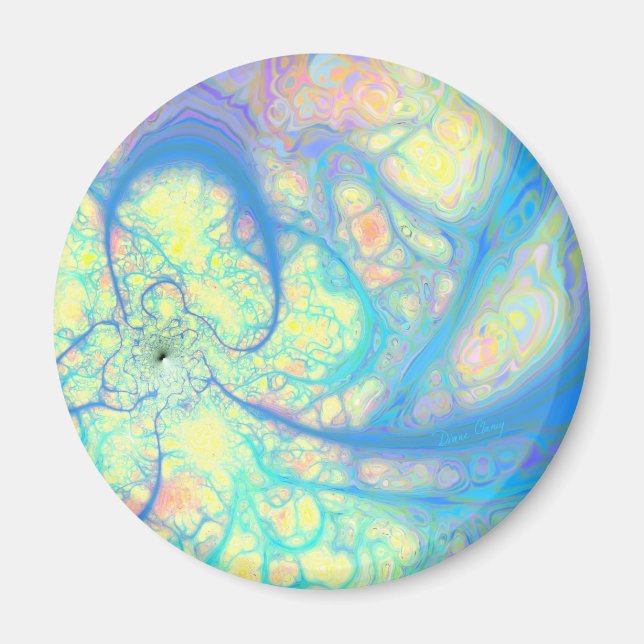 Blauer Engel - Cosmic Azure & Lemon Magnet (Vorne)