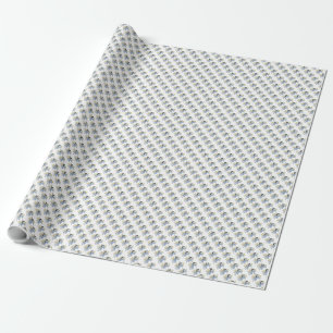Blauer Engel/Feen Geschenkpapier
