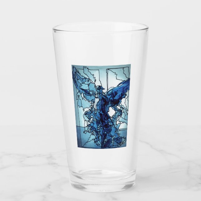 Blauer Engel Glaskelch Glas (Vorderseite)