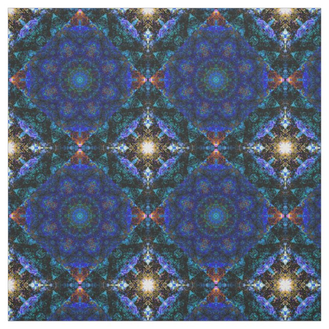 Blauer Engel Kaleidoskop Punch, Stoff (Muster)