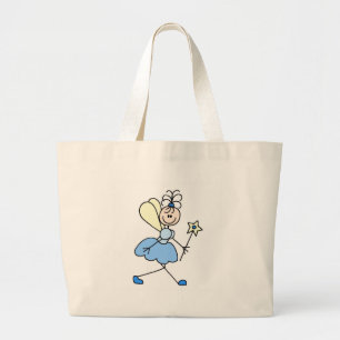Blauer Engel Mit Zauberstab-Tasche Jumbo Stoffbeutel