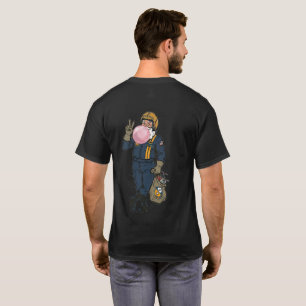Blauer Engel Weihnachtsmann T-Shirt