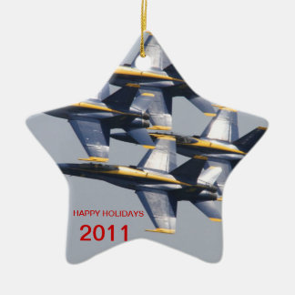 Blauer Engels-Feiertags-Verzierungen durch Todd Keramikornament