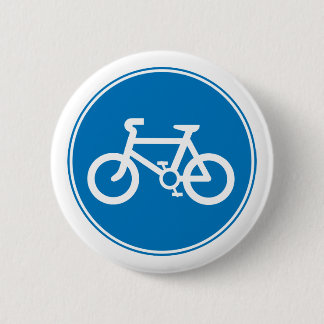 Blauer Fahrrad-Knopf Button