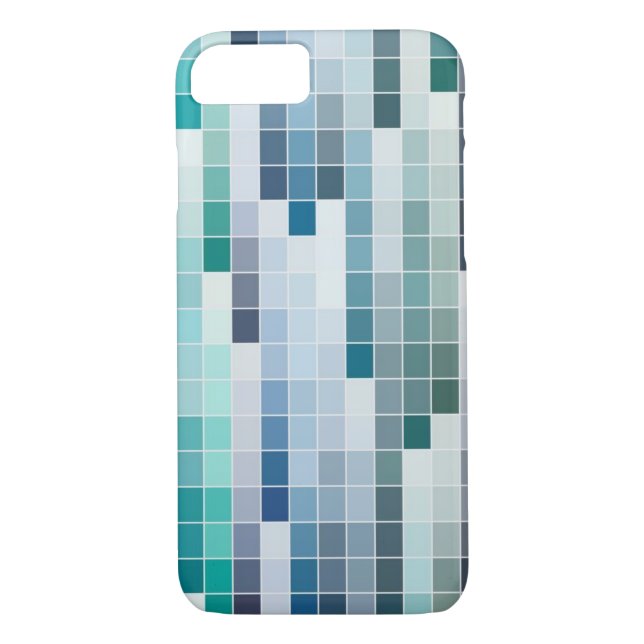 Blauer Farbfarben-Muster iPhone Kasten Case-Mate iPhone Hülle (Rückseite)