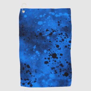 Blauer Farbspritzer Golfhandtuch