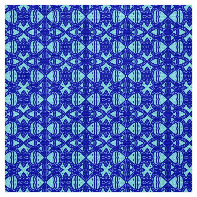 Blauer Farbstoff Druckmuster Design Stoff (Muster)