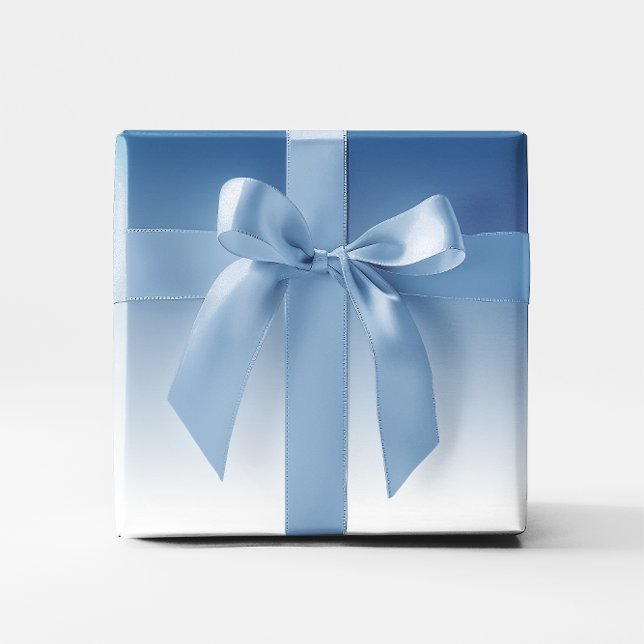 Blauer Farbverlauf Geschenkpapier (Blue Gradient Wrapping Paper)