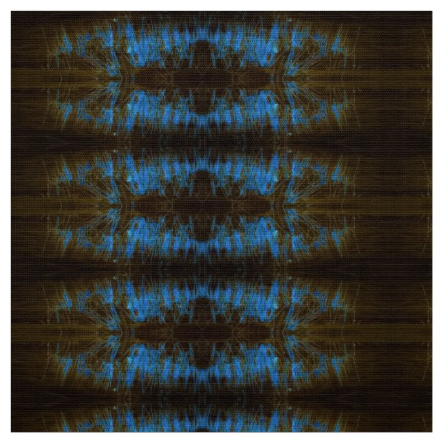 Blauer Federgras Stoff (Muster)