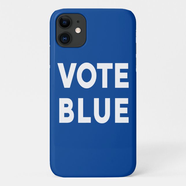Blauer fett gedruckter Text in blau Case-Mate iPhone Hülle (Rückseite)