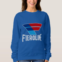 Blauer Fieroline-Pullover