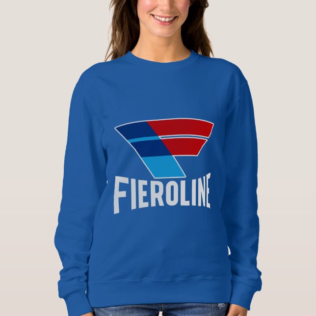 Blauer Fieroline-Pullover Sweatshirt (Vorderseite)