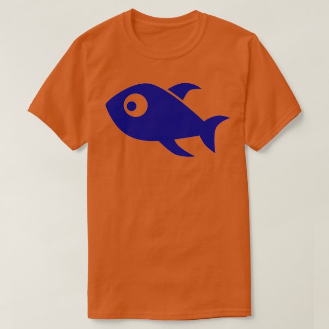 Blauer Fisch 16 T-Shirt (Design vorne)