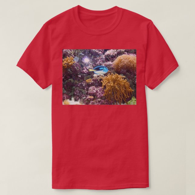 Blauer Fisch 3 T-Shirt (Design vorne)