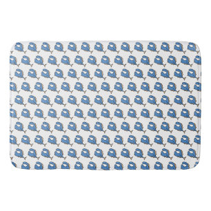 Blauer Fisch Badematte