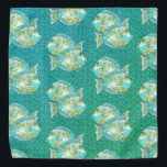 Blauer Fisch Halstuch<br><div class="desc">Blauer Fisch Bandana von ArtMuvz Illustration. Matching Blue Fish Bekleidung,  Fischen T - Shirt,  Fischer Geschenke.</div>