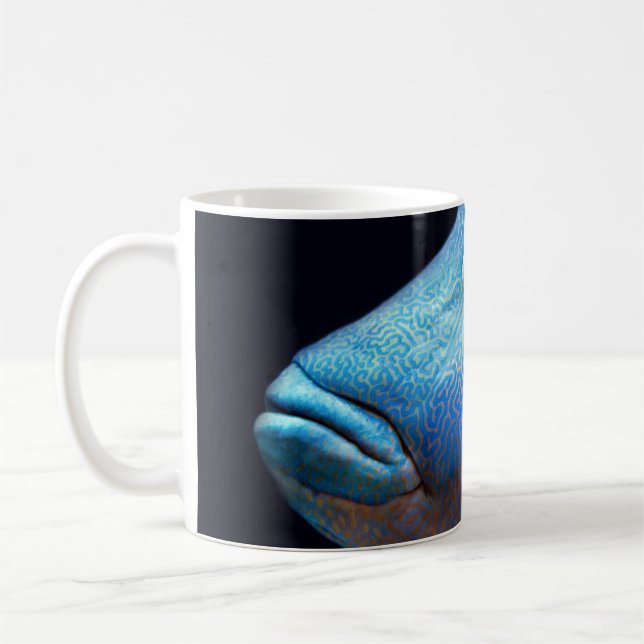 Blauer Fisch Kaffeetasse (Links)