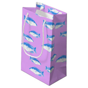 Blauer Fisch Kleine Geschenktüte