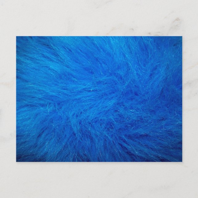 Blauer Fisch Postkarte (Vorderseite)