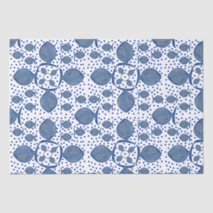 Blauer Fisch Seidenpapier