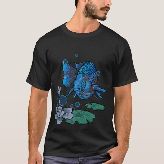 Blauer Fisch T-Shirt (Vorderseite)