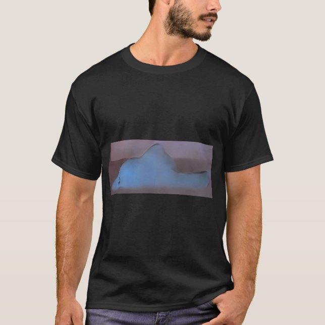 Blauer Fisch T-Shirt (Vorderseite)